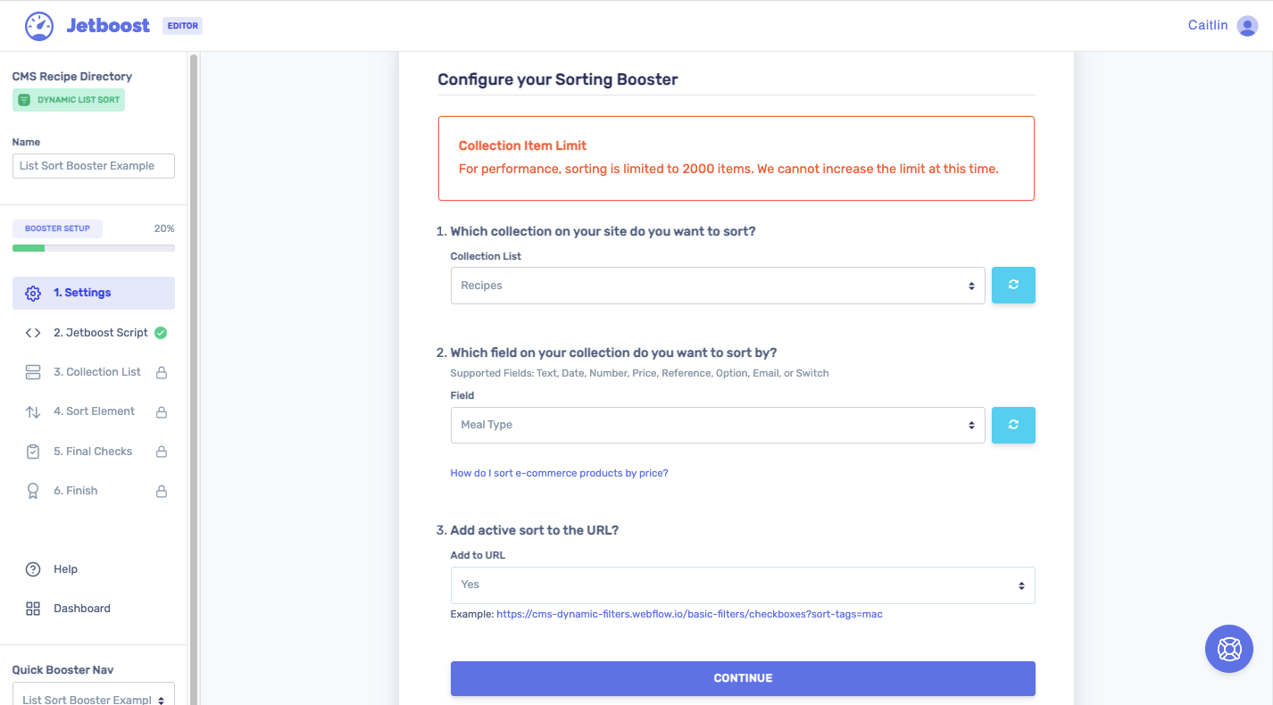 Настройка Dynamic Sorting Booster в Jetboost