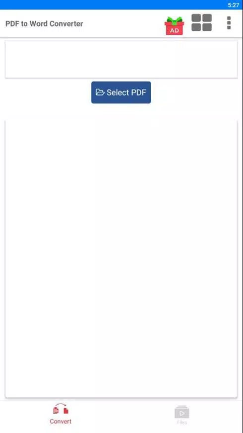 Скриншот Android-приложения для конвертации PDF в Word