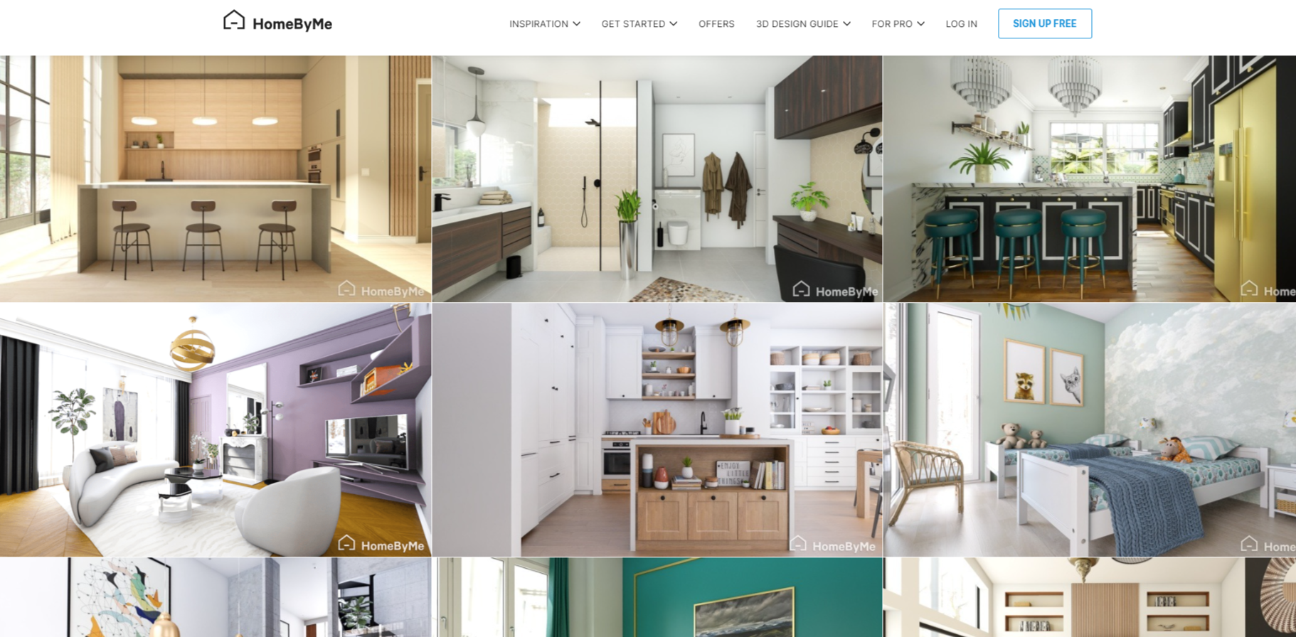 Интерфейс HomeByMe
