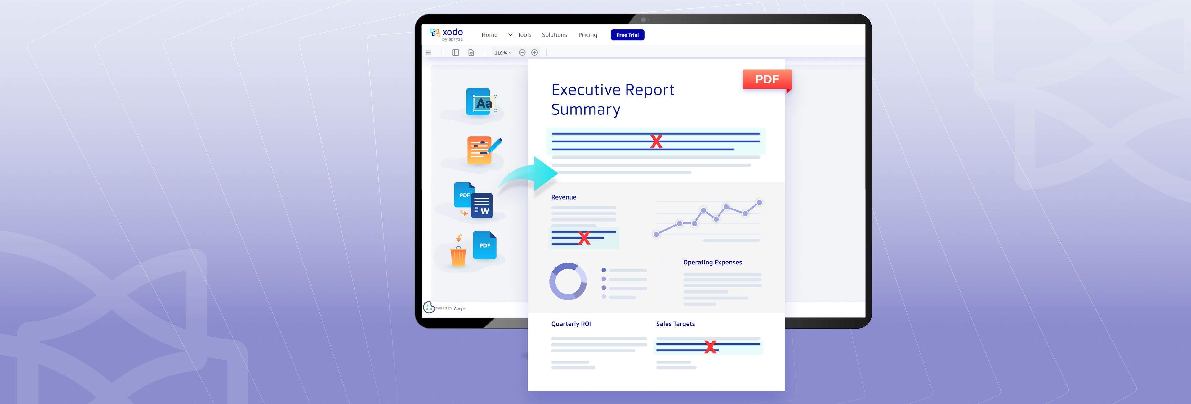 Интерфейс Xodo для работы с PDF
