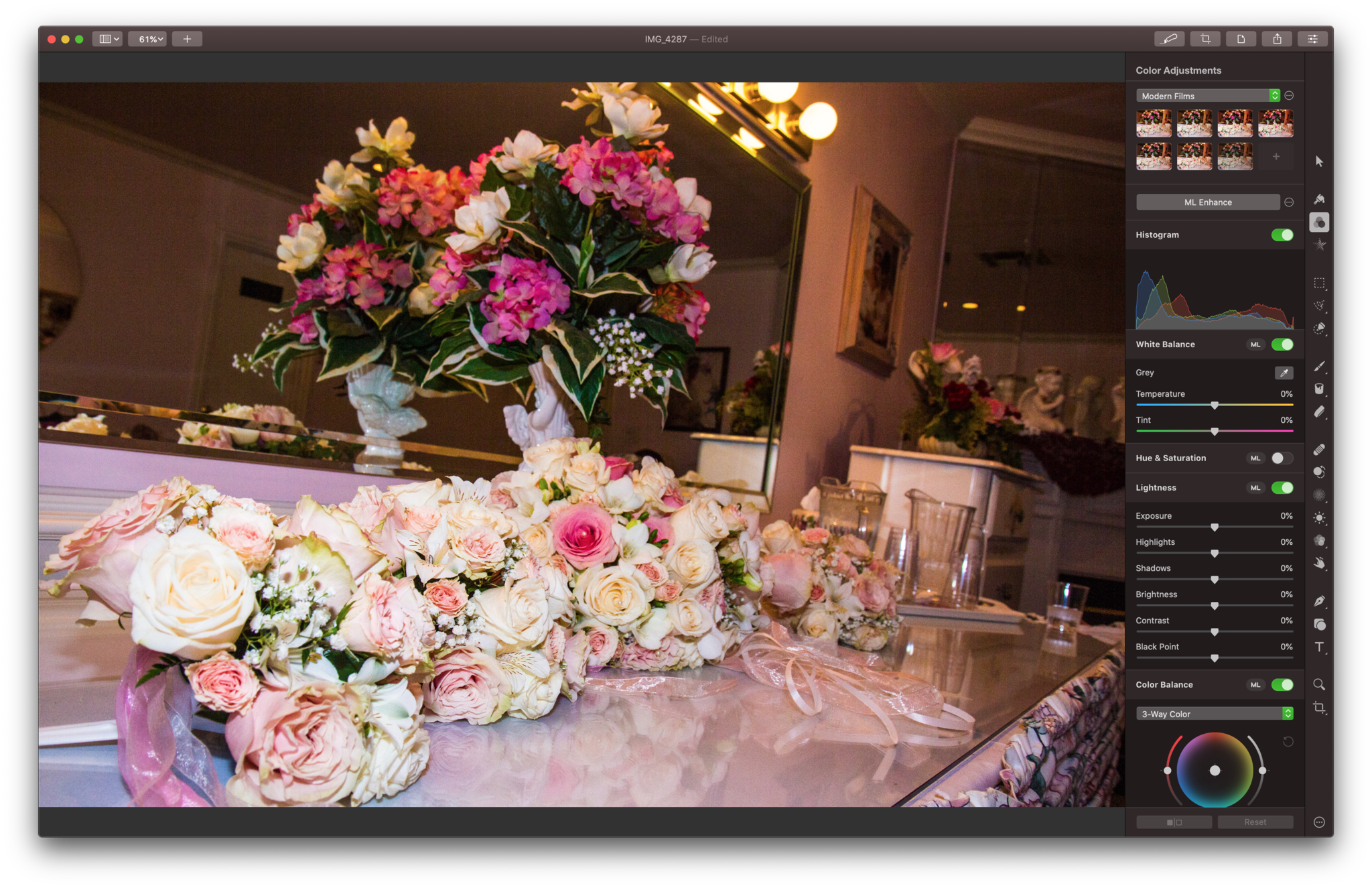 Интерфейс Pixelmator Pro