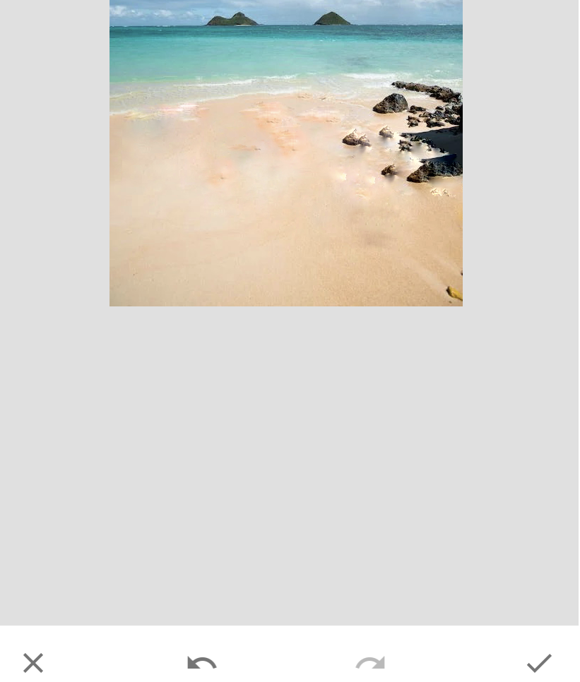 Snapseed: удаление тени после закраски участка