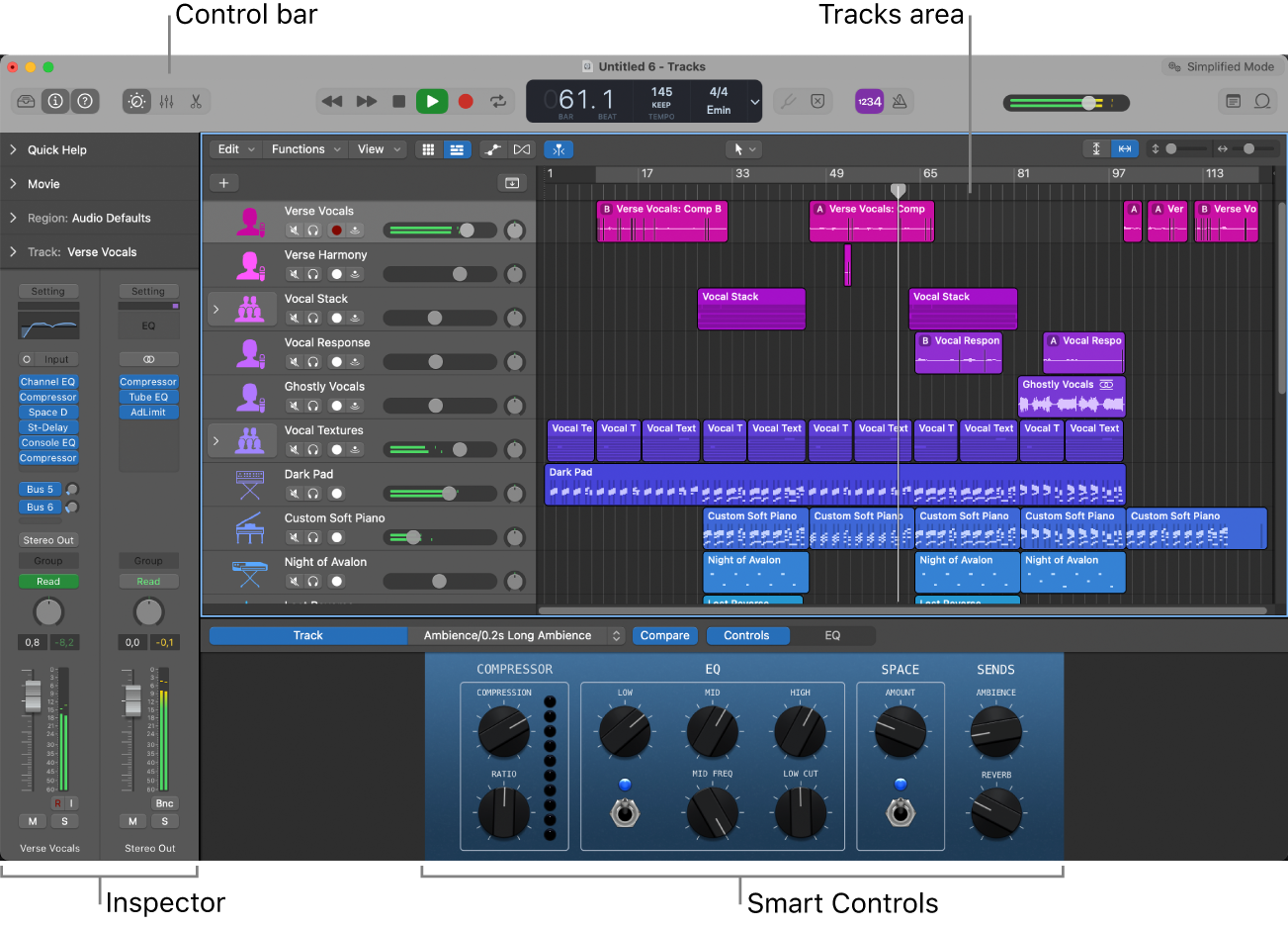 Скриншот Logic Pro