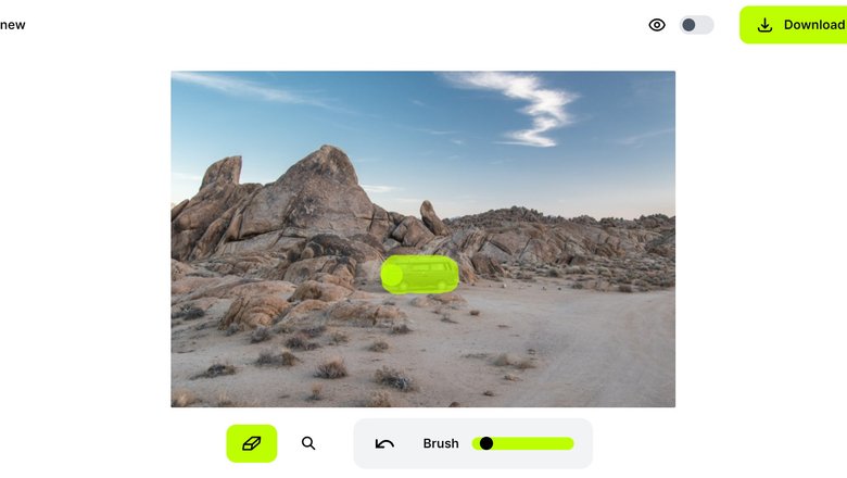 Cleanup.pictures: удаление человека кистью