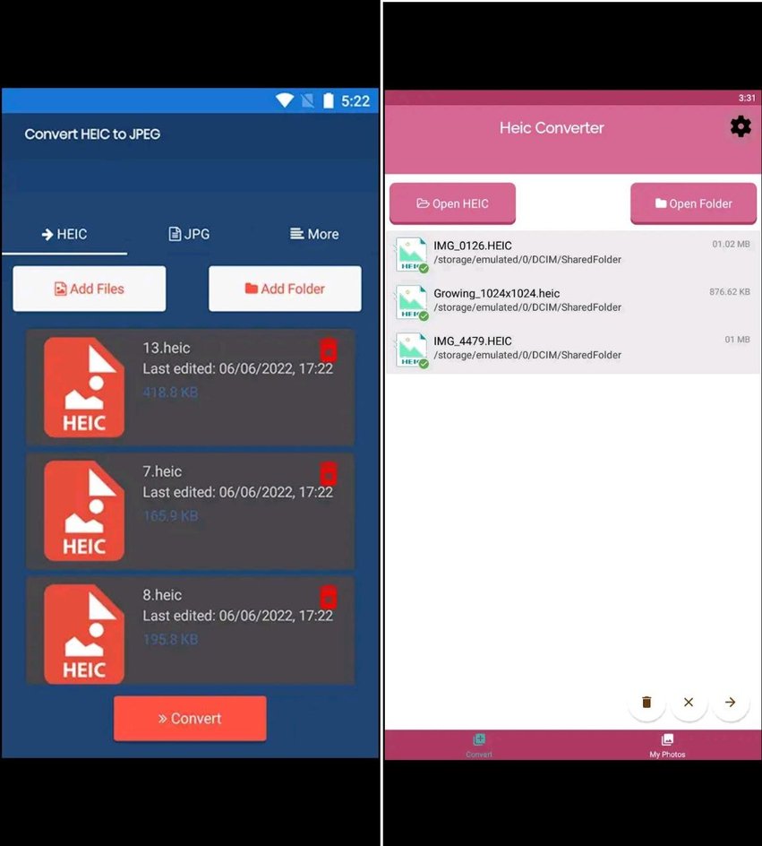 Открытие HEIC на Android