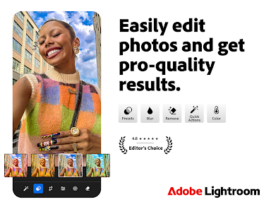 Lightroom — мобильный интерфейс редактирования