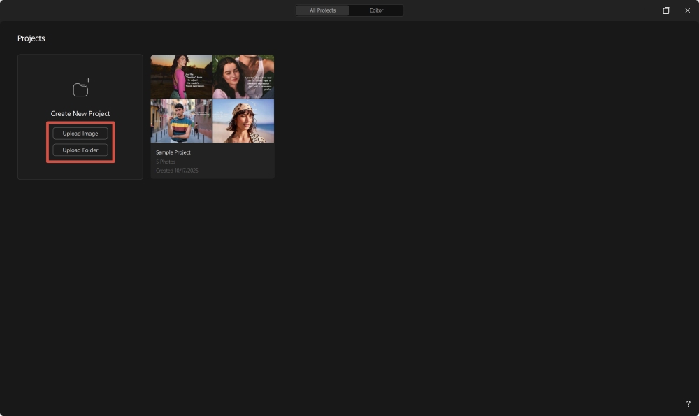 AirBrush Studio: загрузка фото для осветления онлайн