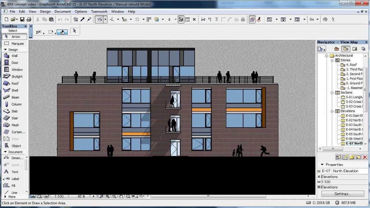 Интерфейс Archicad