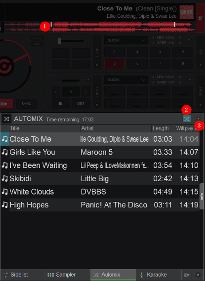 Automix в VirtualDJ