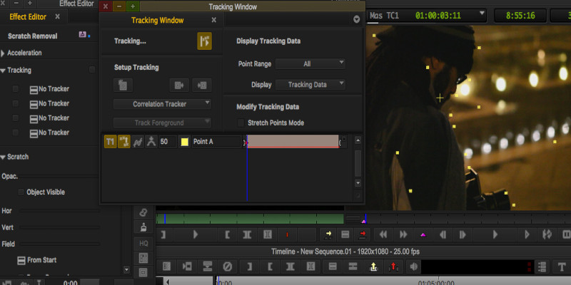 Скриншот интерфейса Avid Media Composer