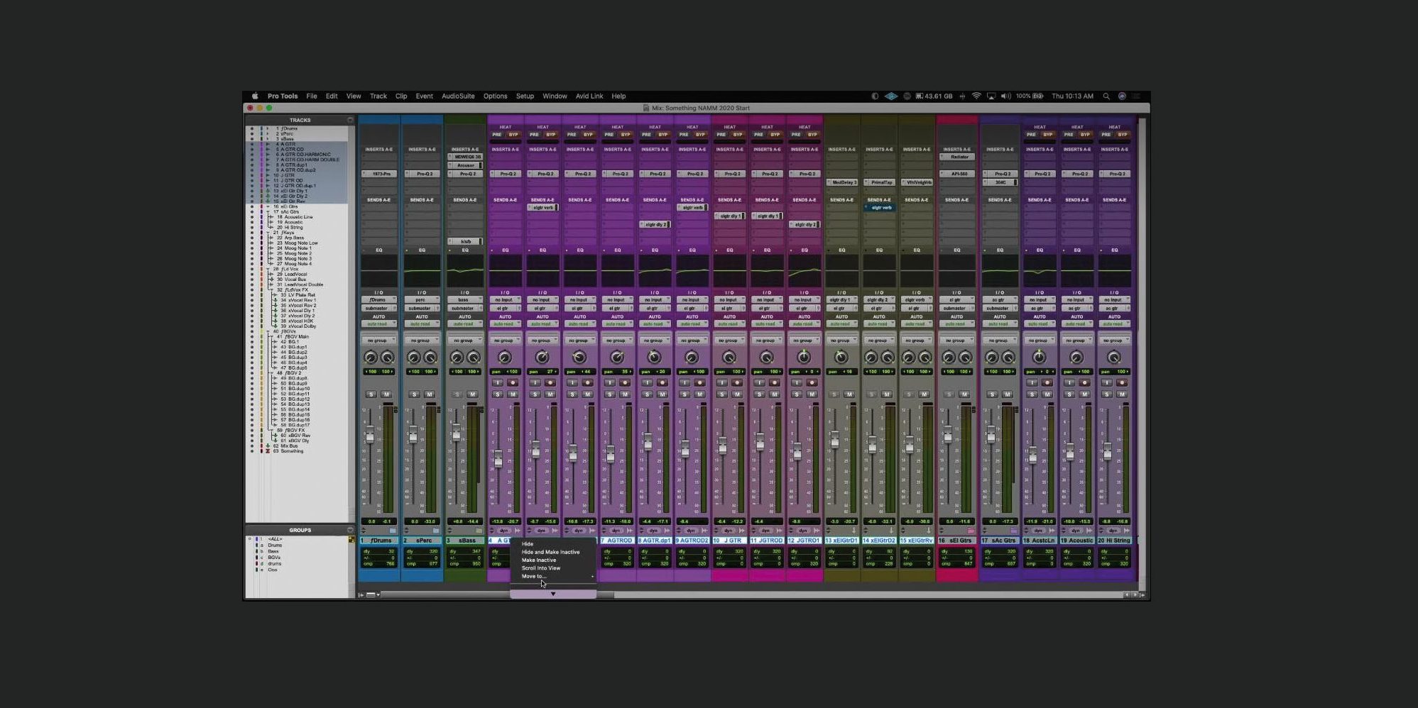 Pro Tools — интерфейс профессиональной студии