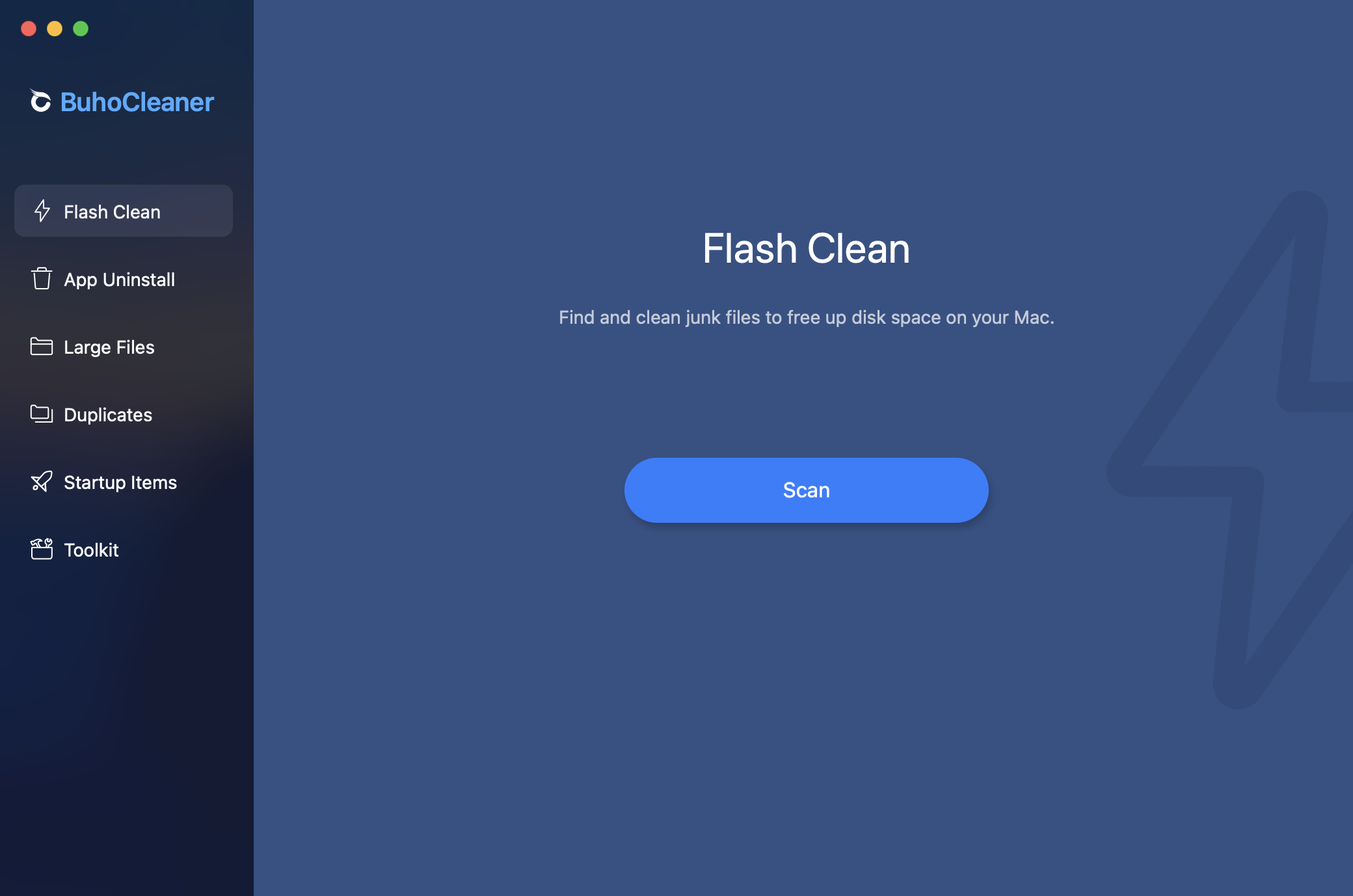 Главный экран BuhoCleaner