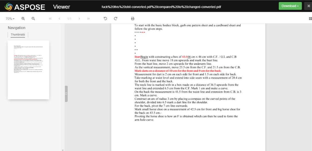 Сравнение PDF в Aspose