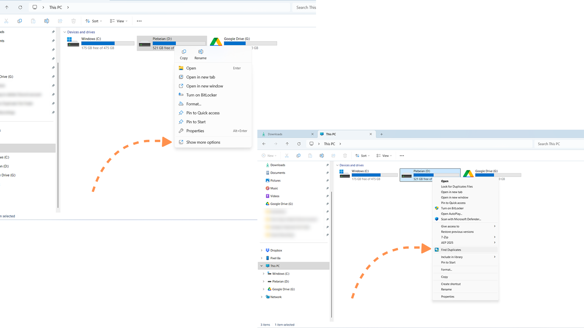 Интеграция команды Find Duplicates в контекстное меню Windows Explorer