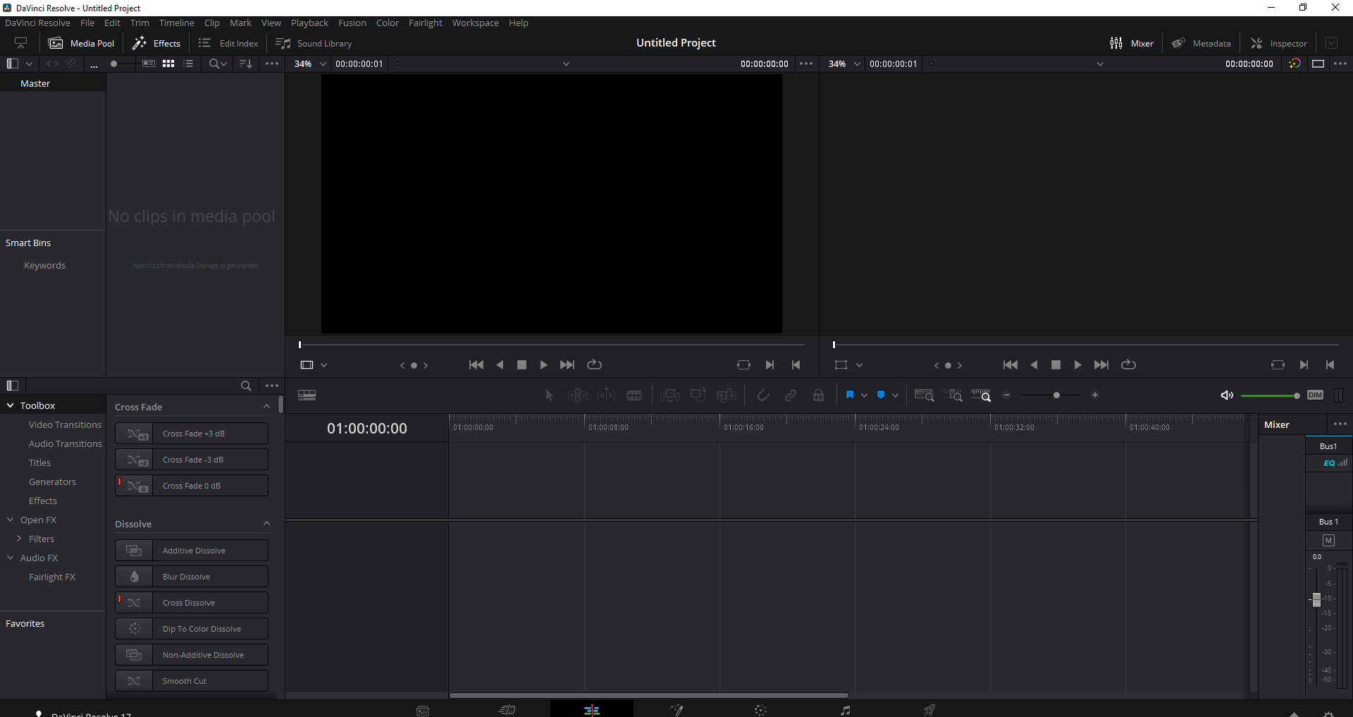 Скриншот DaVinci Resolve