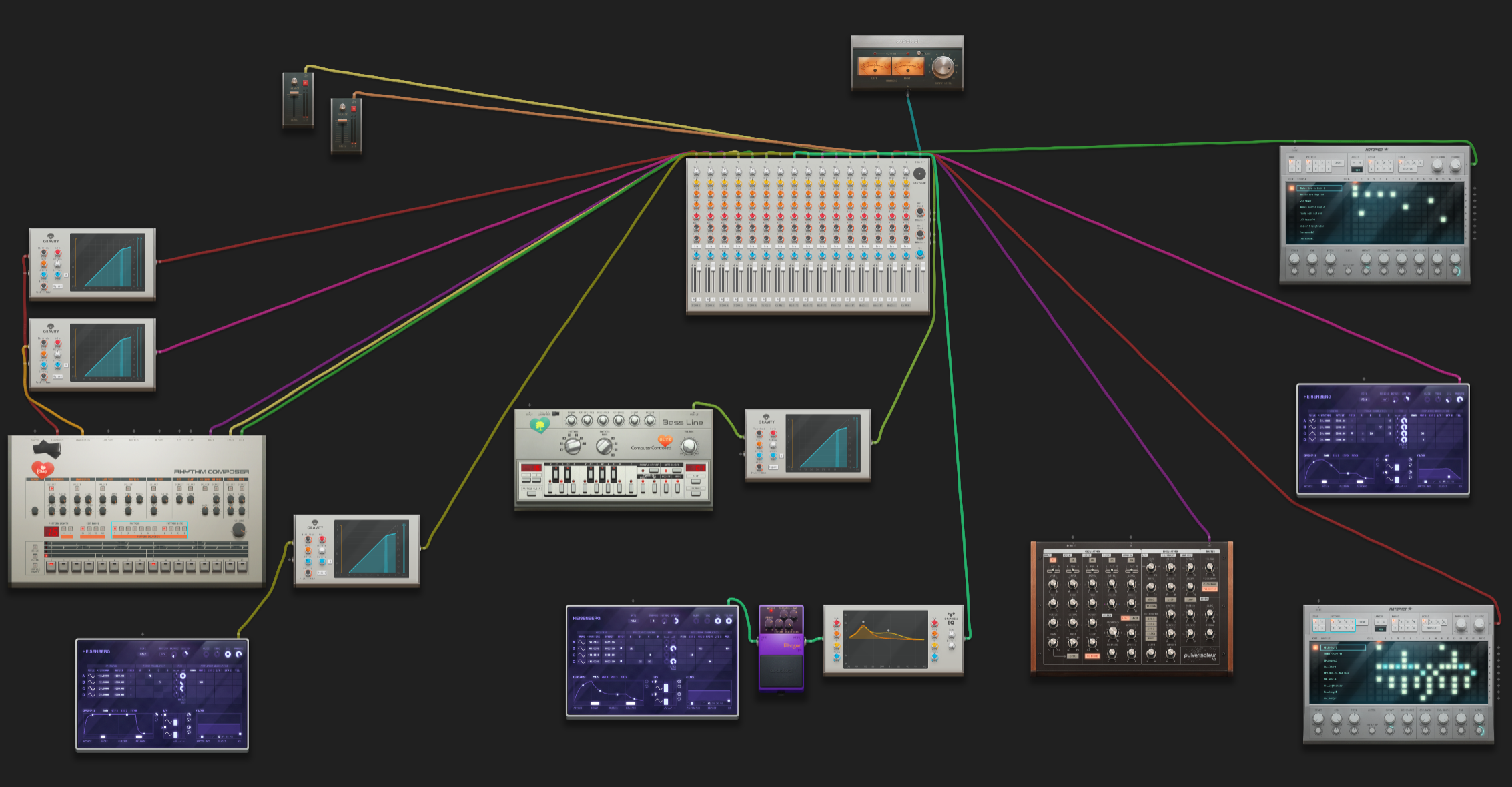 Скриншот интерфейса Audiotool