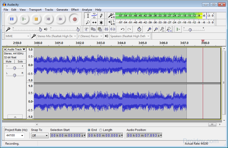 Audacity для Linux