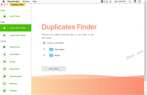Раздел Duplicates Finder в TunesBro CleanGeeker
