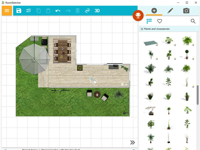 Создание участка в RoomSketcher