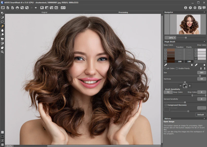 Magic Brush и наборы Keep Colors и Drop Colors