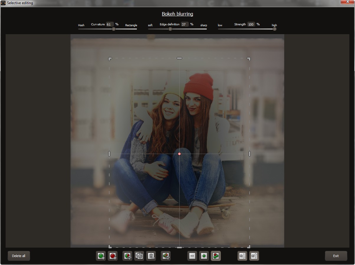 Селективное применение размытия Bokeh в ANALOG projects