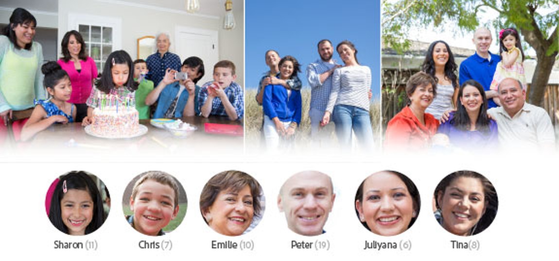 Стопки людей в представлении People Adobe Elements Organizer