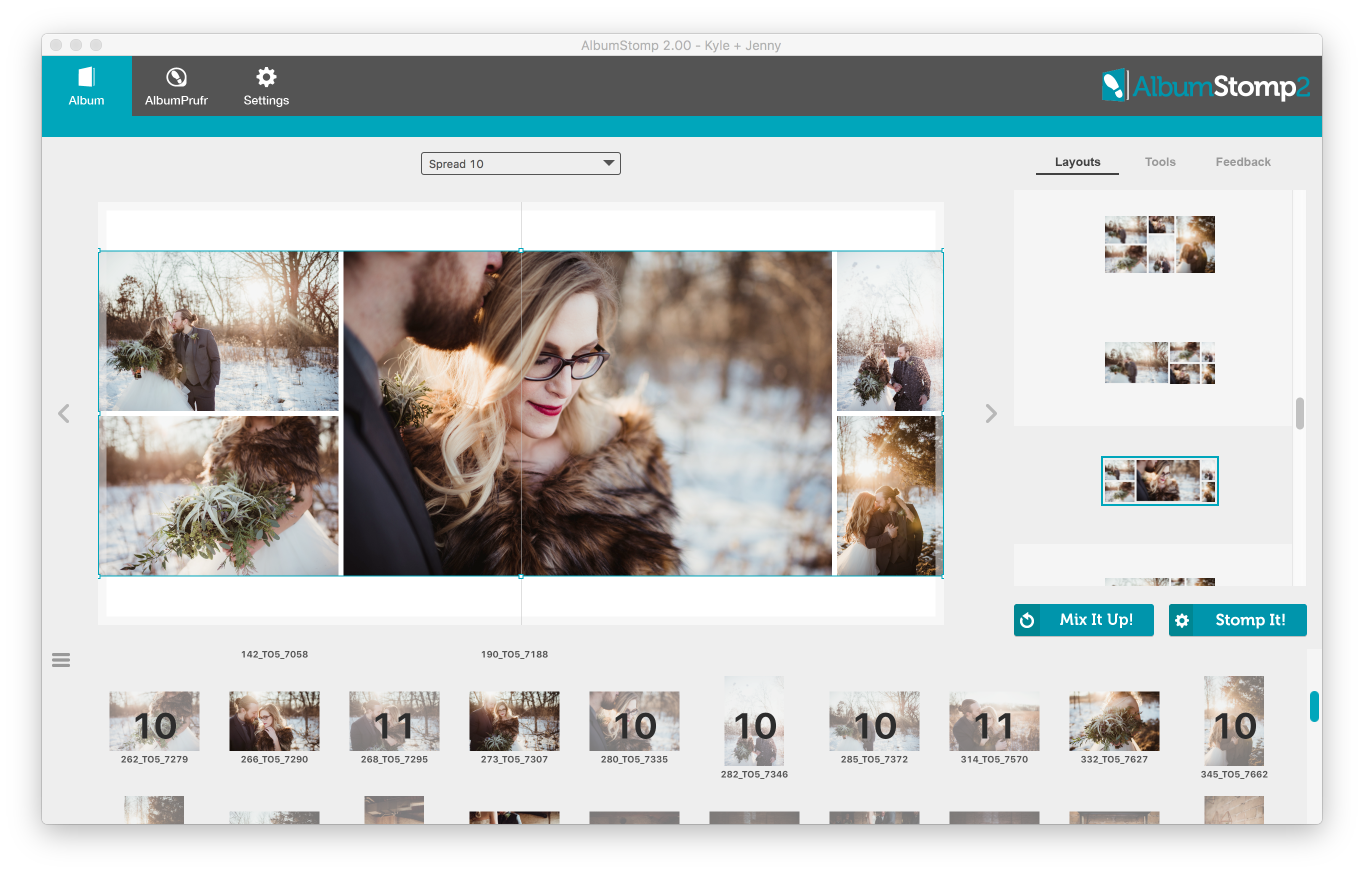 Автоматически собранный многокадровый layout