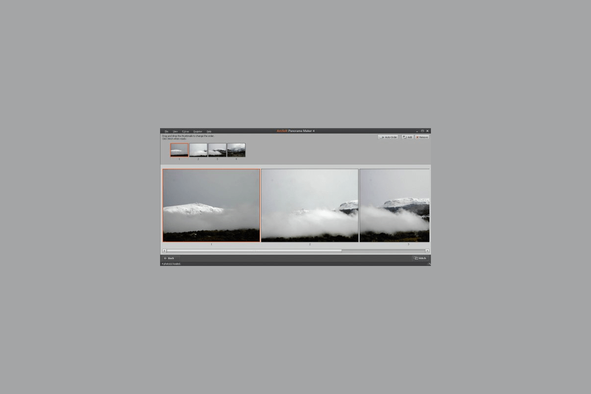 Интерфейс ArcSoft Panorama Maker: Ручное совмещение: Align Points