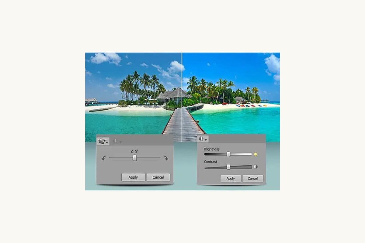 Интерфейс ArcSoft Panorama Maker: Кадрирование и выпрямление