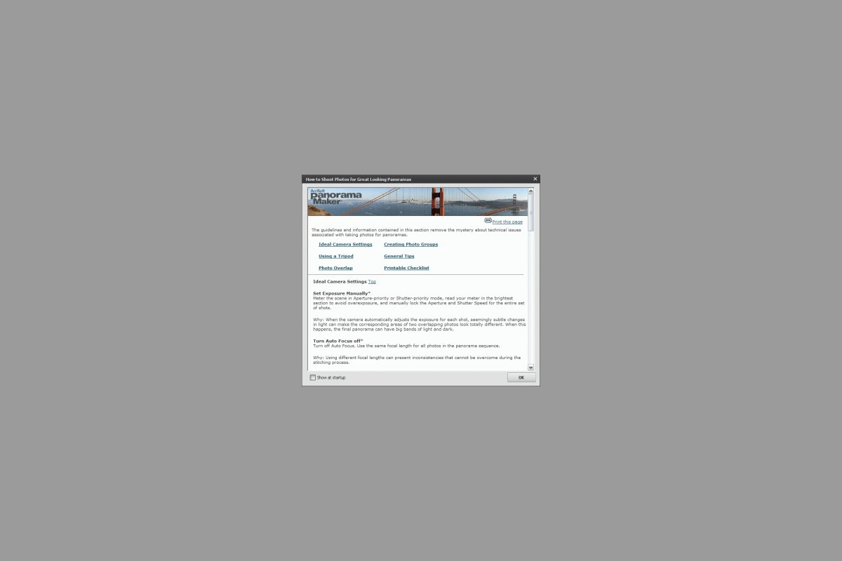 Интерфейс ArcSoft Panorama Maker: Совместимость Windows