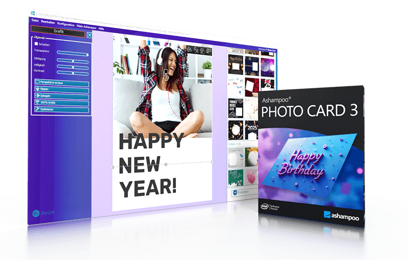 Официальный пример интерфейса Ashampoo Photo Card