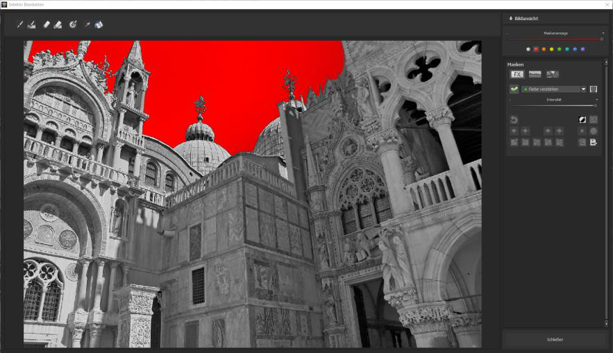 Black & White Projects: цветная визуализация рабочей маски