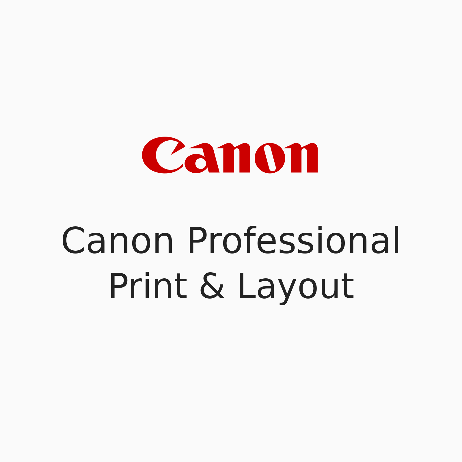 Canon Professional Print & Layout