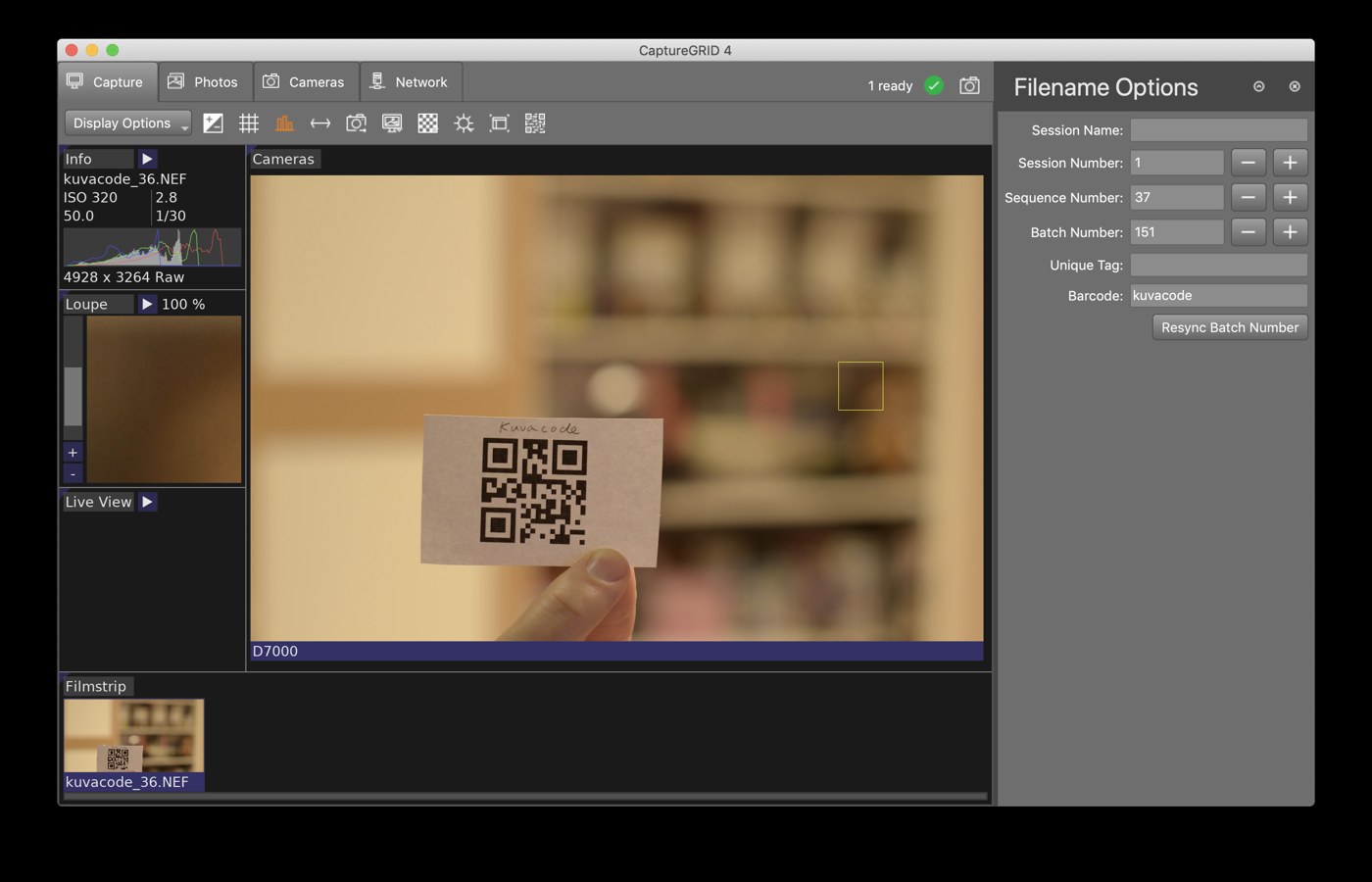 CaptureGRID 4: автоматическое распознавание QR-кода и использование результата в имени файла