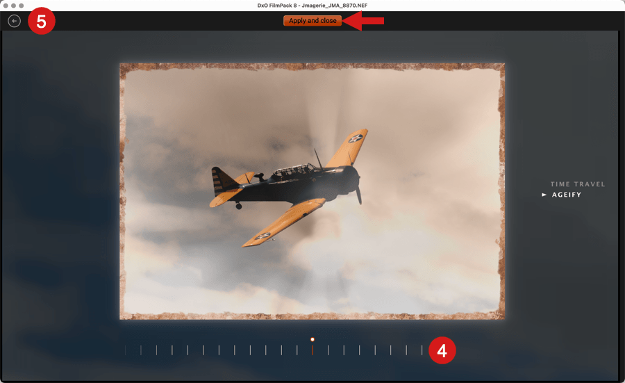 Режим Ageify в DxO FilmPack