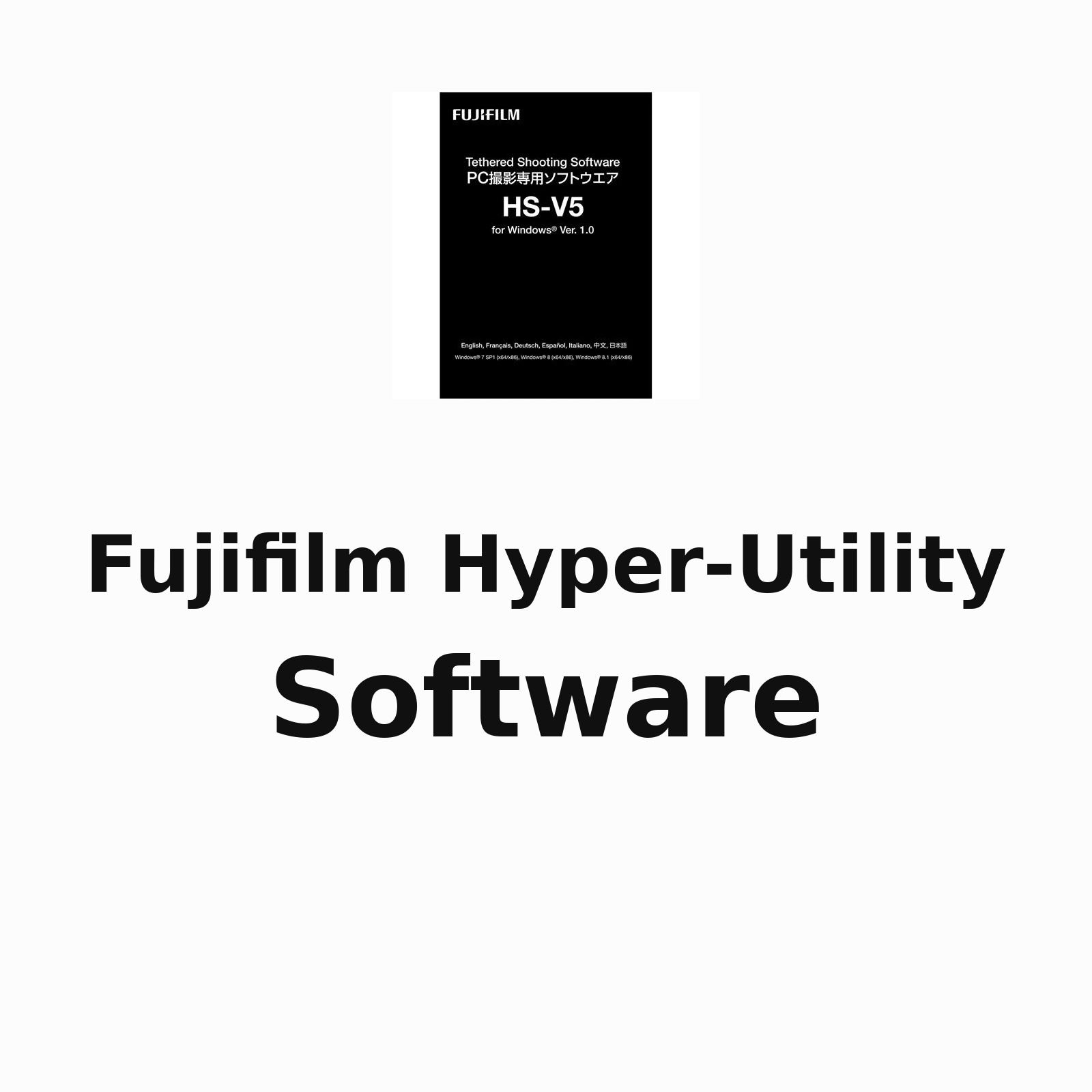 Fujifilm Hyper-Utility Software