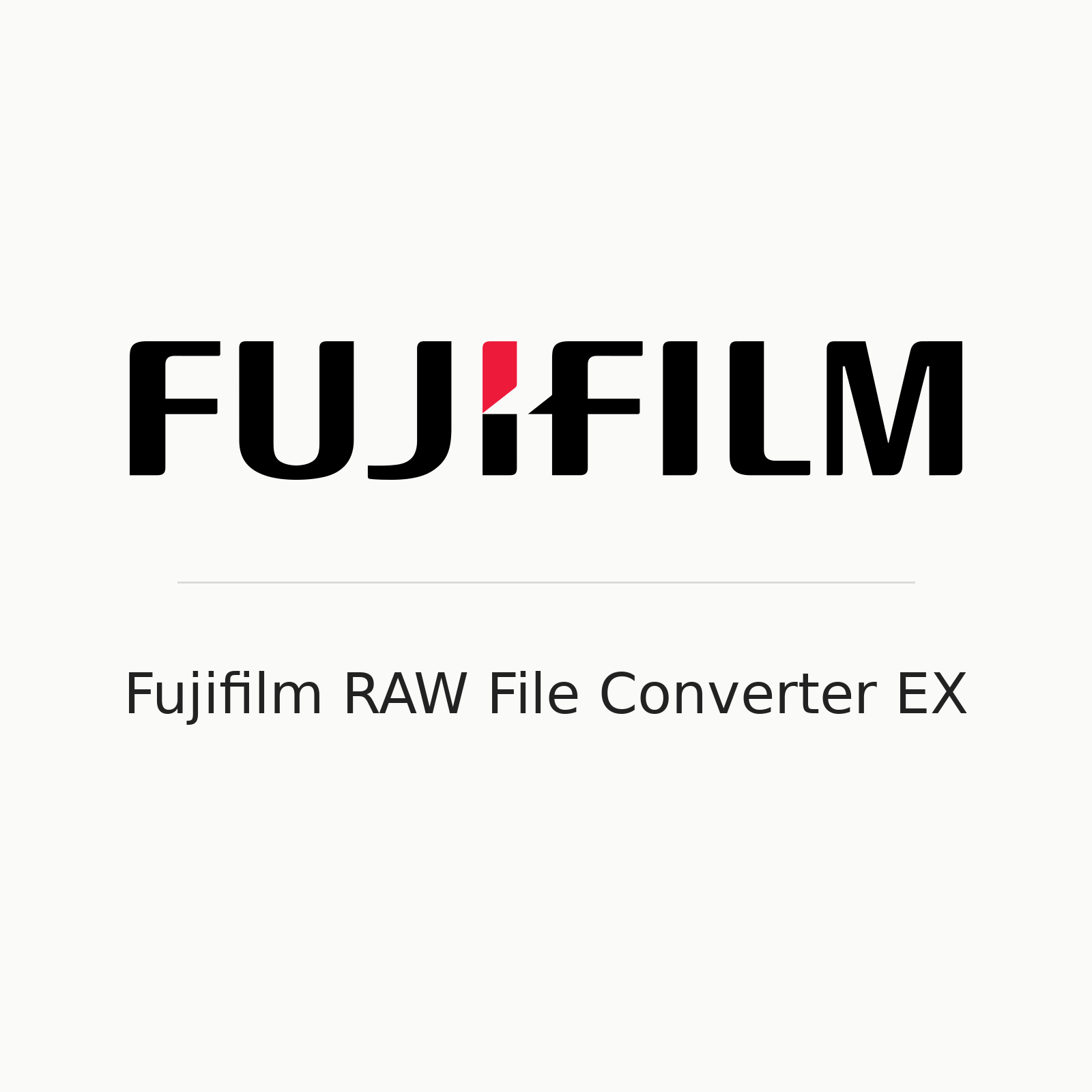 Fujifilm RAW File Converter EX