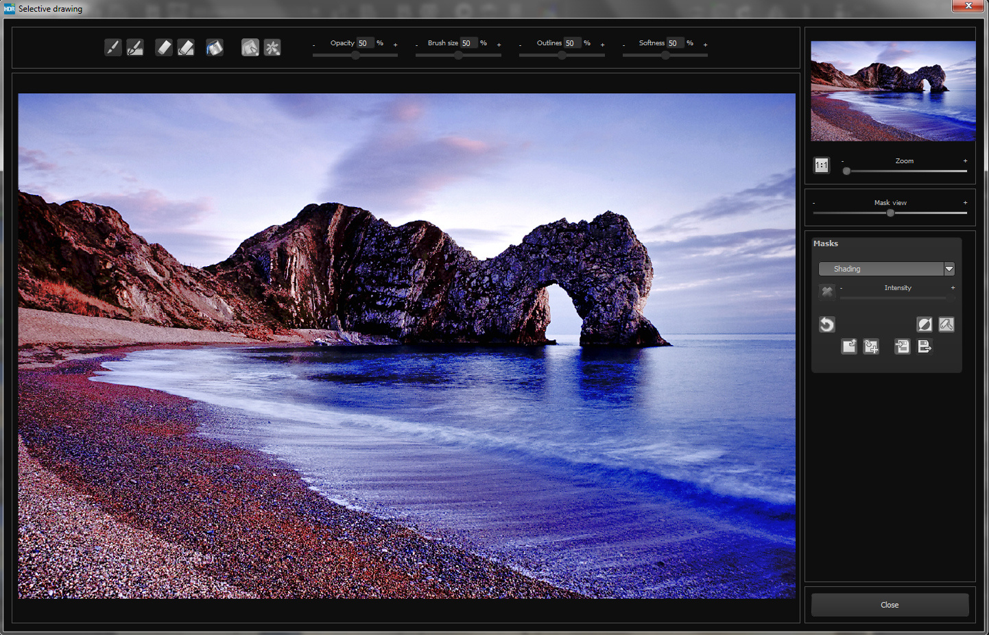 HDR Projects: выборочное затемнение маской