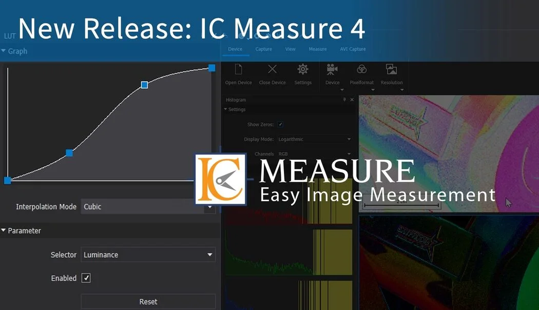 IC Measure 4: интерфейс измерений, свойства камеры и обработка изображения