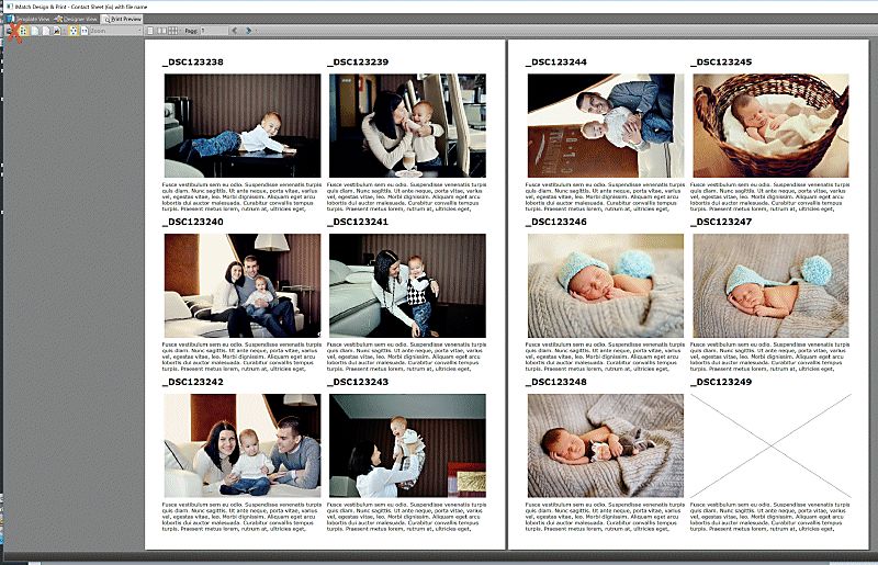 Редактор макета Design and Print в IMatch