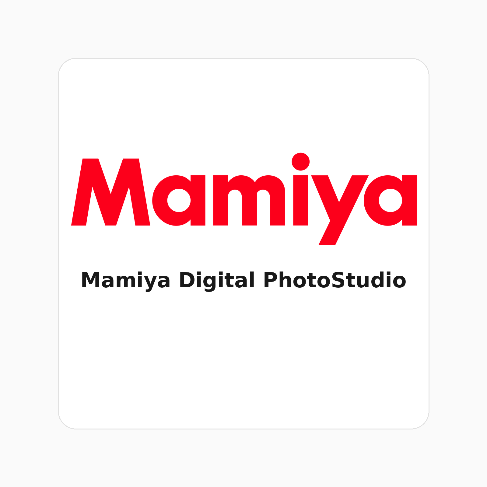 Mamiya Digital PhotoStudio