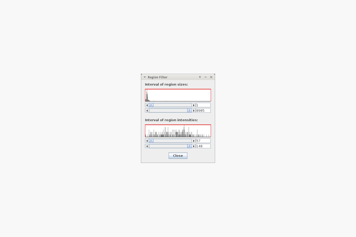 Фильтрация областей в MTB Cell Counter