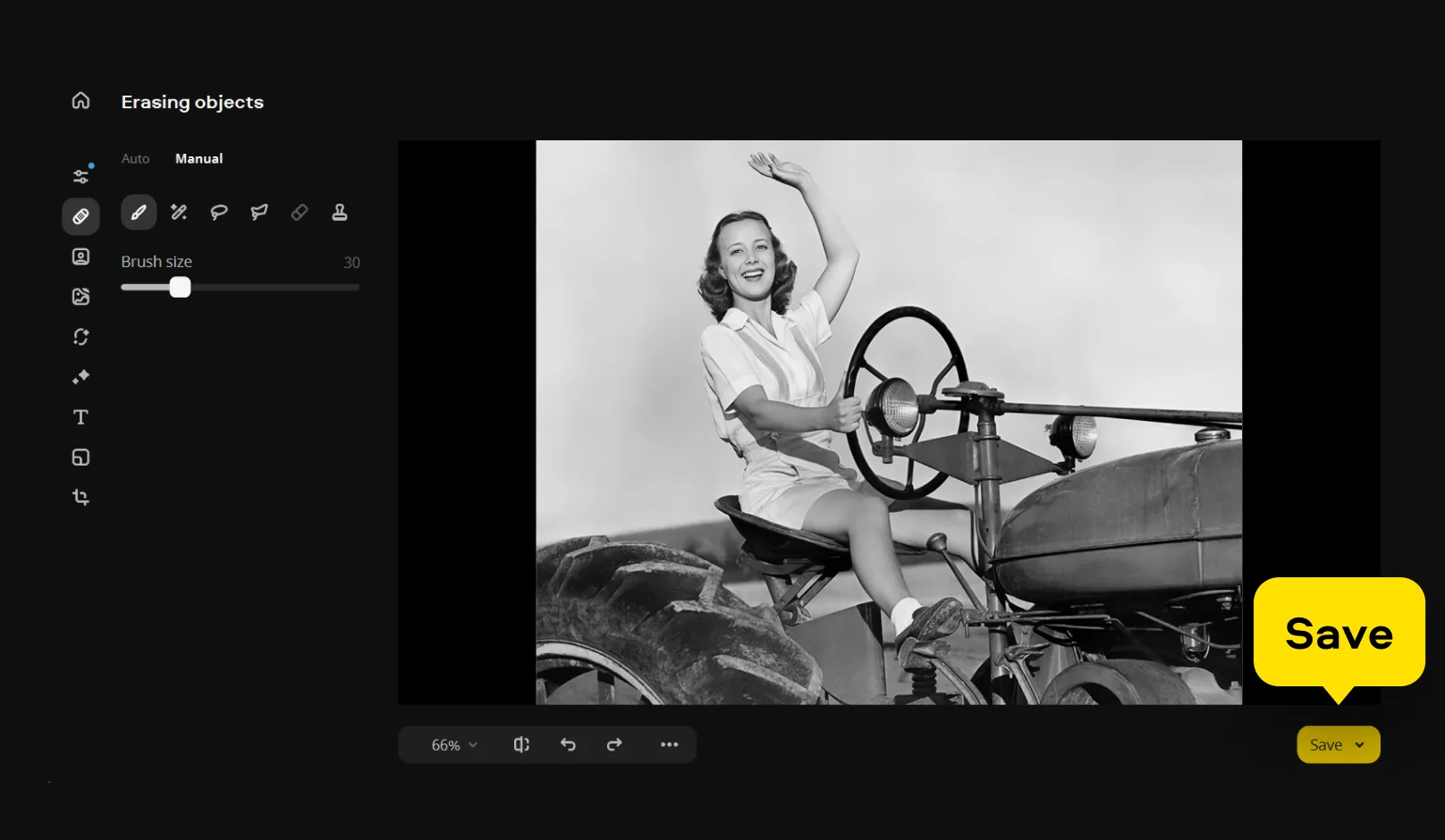 Удаление объекта на фотографии в Movavi Photo Editor