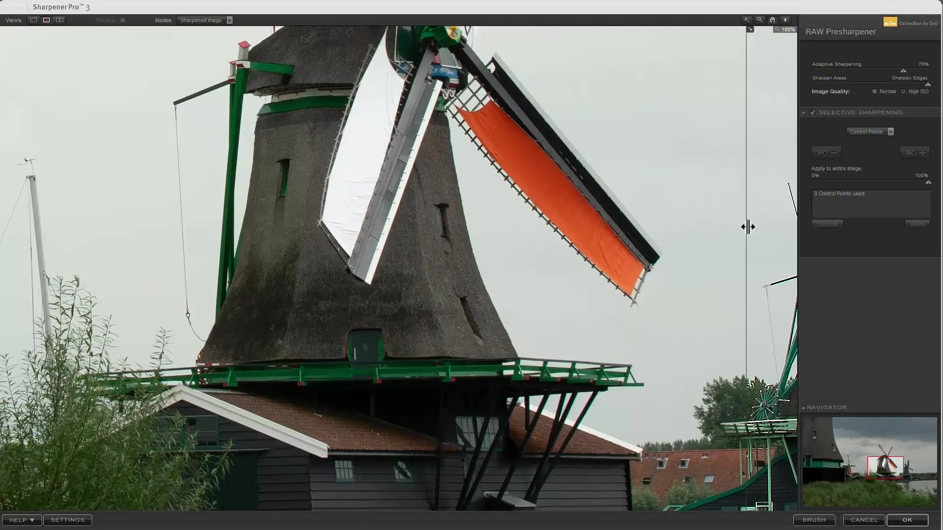 RAW Presharpener на пейзажном изображении
