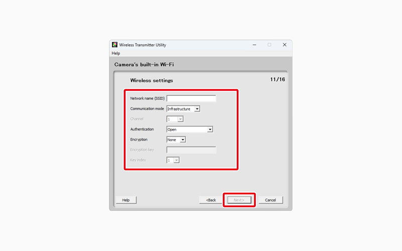 Экран Wireless settings