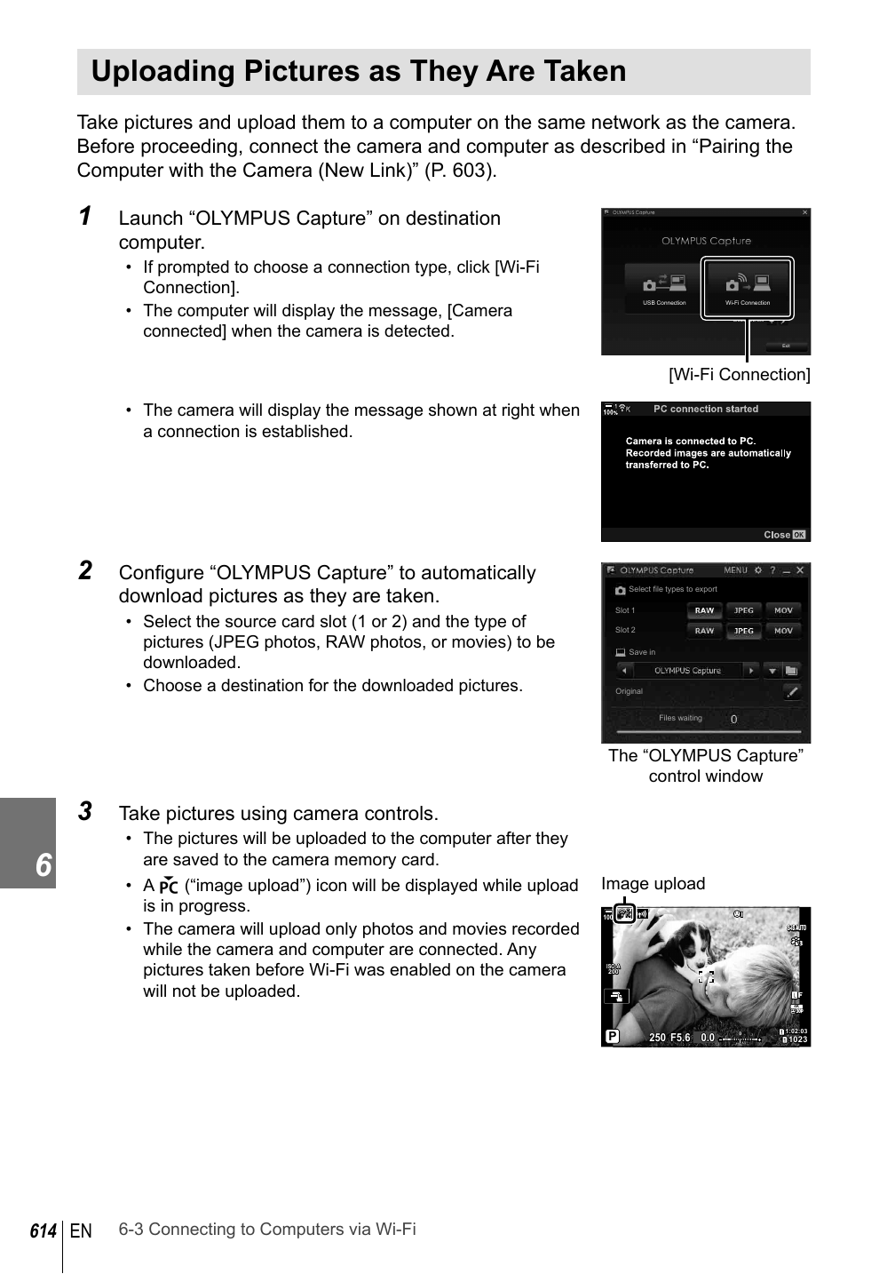 Официальная инструкция Olympus Capture по беспроводной передаче и выбору сохраняемых файлов