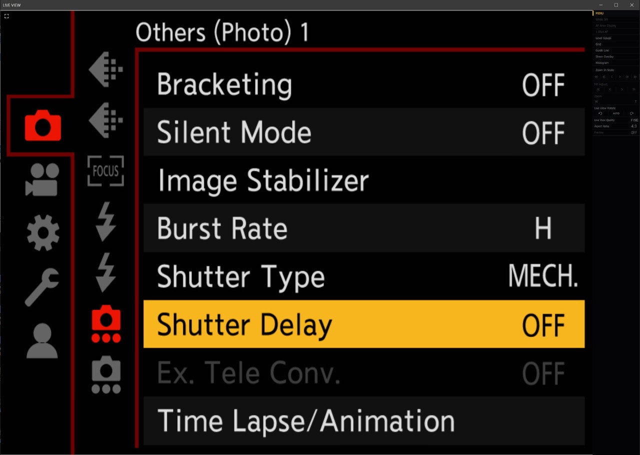 Panasonic LUMIX Tether — Flash