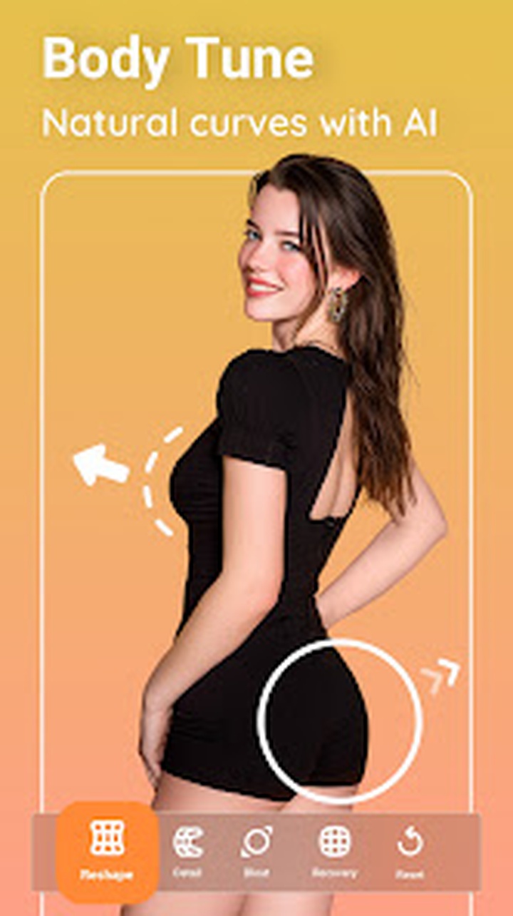 Интерфейс Peachy Body Tune с инструментами геометрической коррекции