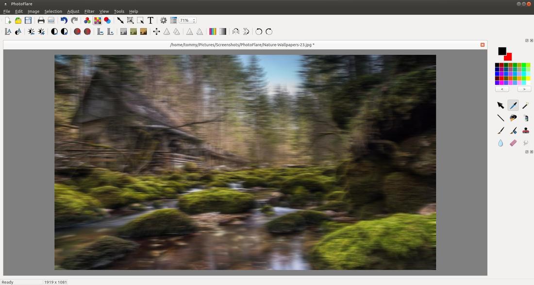 Эффект Motion Blur в PhotoFlare