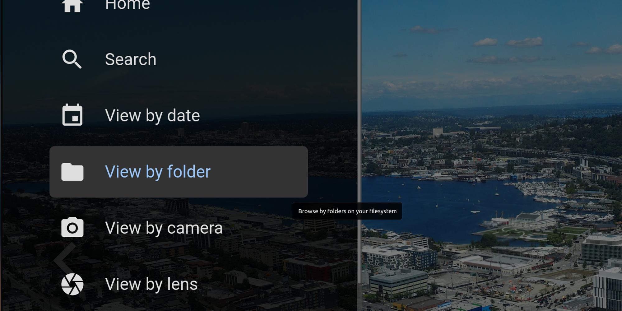 Просмотр PhotoStructure по папкам